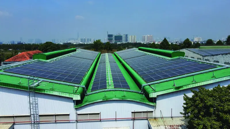 Điện mặt trời áp mái nhà máy
