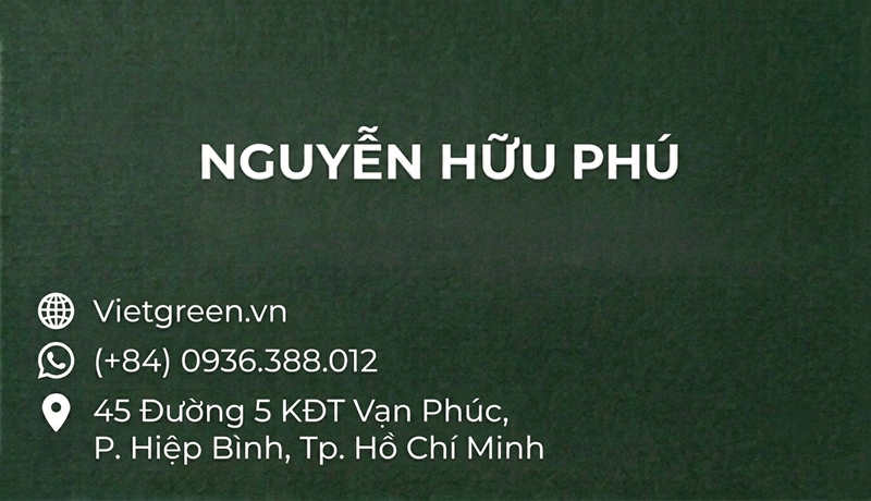 Namecard Việt Green